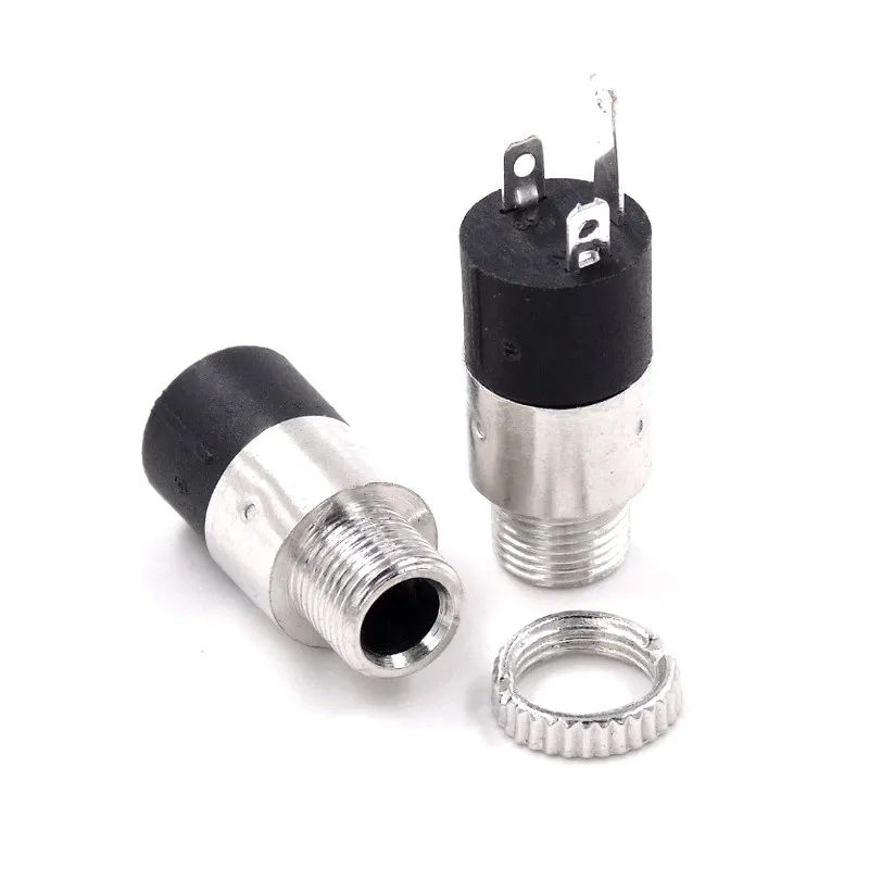 Audio Headphone Connector PJ-392 Cylindrical Socket Stereo Female PJ392 3.5MM Sockect Jack with Screw 3.5 Adapter Audio & Video