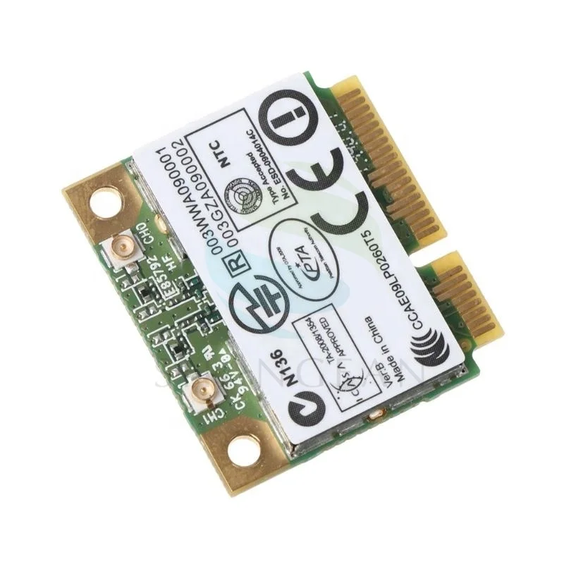 Беспроводной адаптер карты для Atheros AR5B97 802.11b/g/n PCI-E на полразмера сети AR9287 300 Мбит/с Wi-Fi мини PCIe Wlan dell