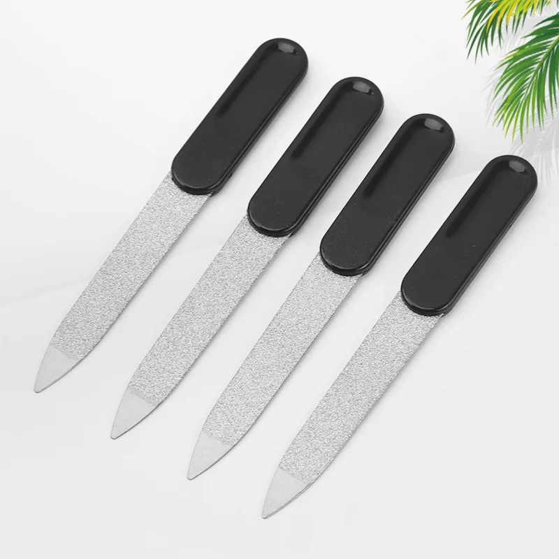 Stainless Steel Nail File Double-Sided Manicure Sanding Bar Nail Polishing File Manicure Manicure Implement