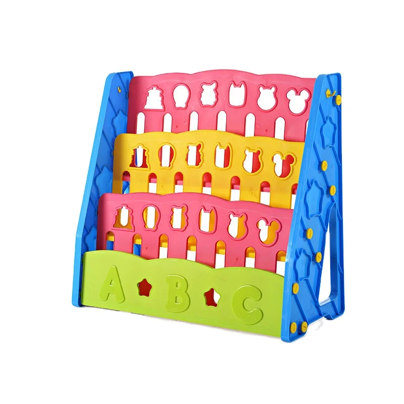 
 Детская книжная полка, Современная Экологически чистая односторонняя книжная полка, прочная Раскрашенная книжная полка  