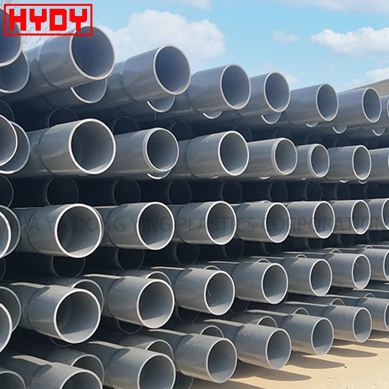 HYDY все размеры ПВХ трубы dn20-630mm серый UPVC ТРУБЫ для водоснабжения