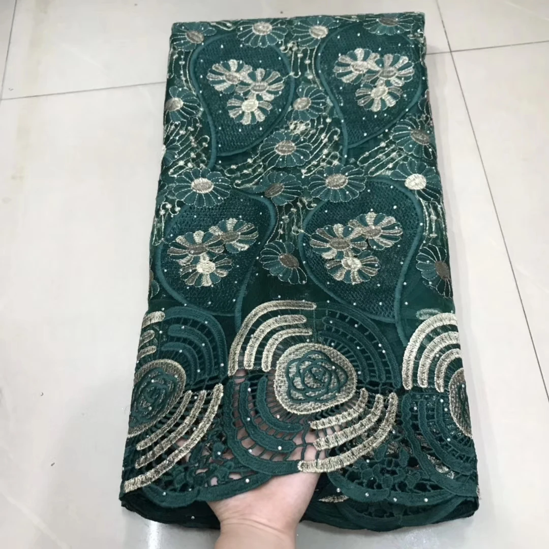 New fancy coral color dress embroidery tulle lace fabrics stones african garment net lace french fabric