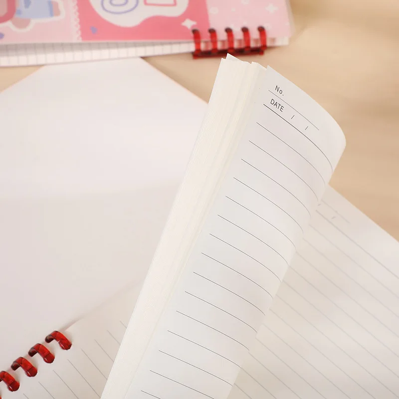 A5 Coil Notebook Cartoon Cute Notepad Rollover Spiral Thickening Creative A5 Notebooks