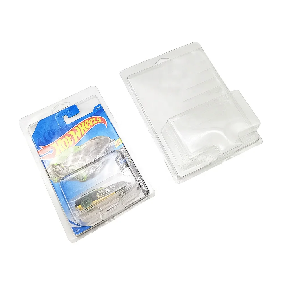 Custom Plastic Hot Wheels Carded Cars Clamshell Protection Display Case