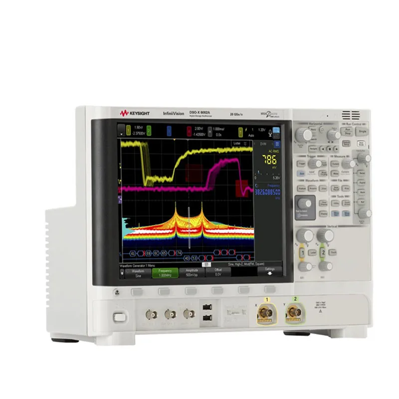 Keysight DSOX6002A oscilloscope: bandwidth 1 GHz, 2 analog channels, 20G sampling rate