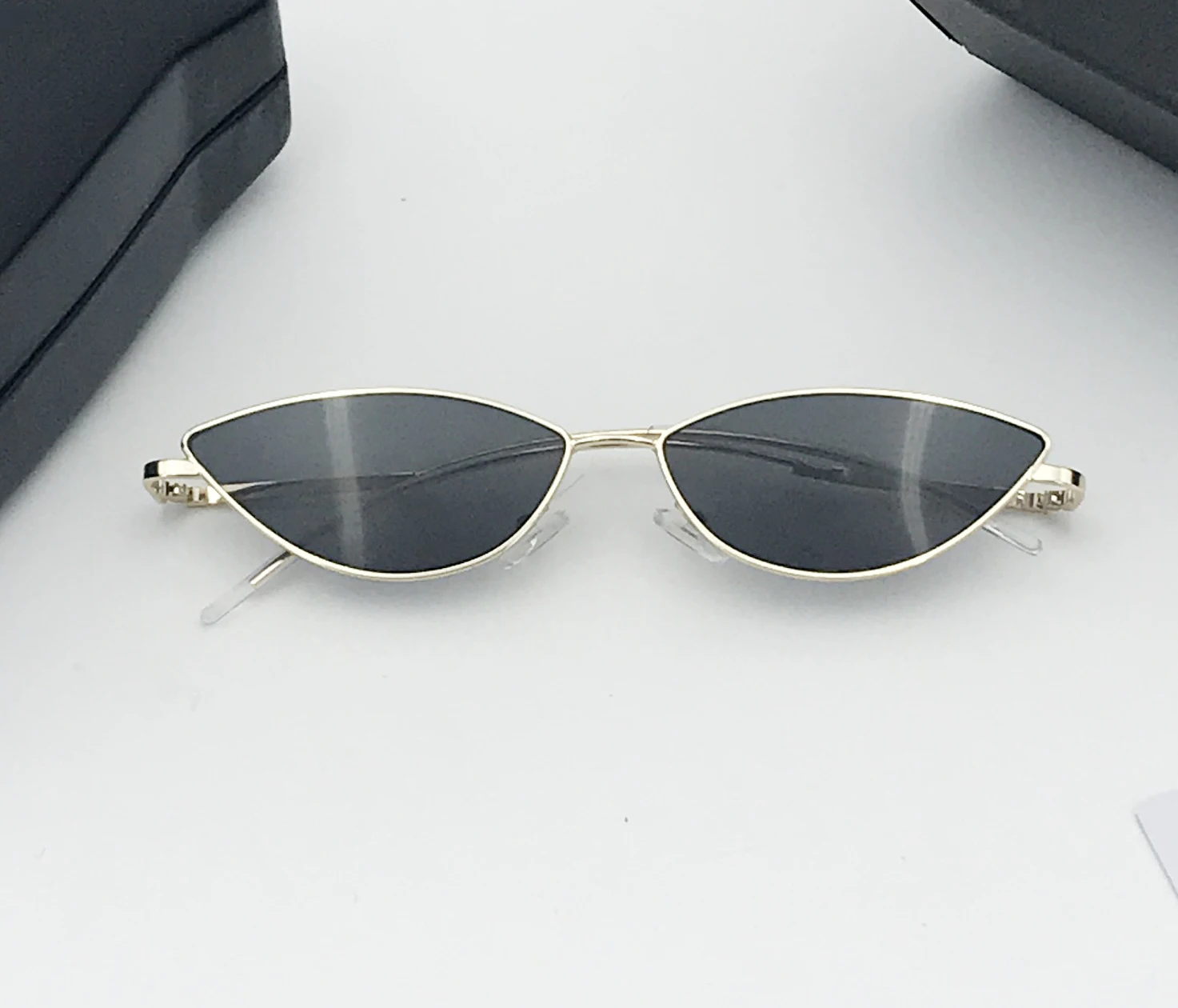 metal frame cat eye sunglasses small sunglasses women