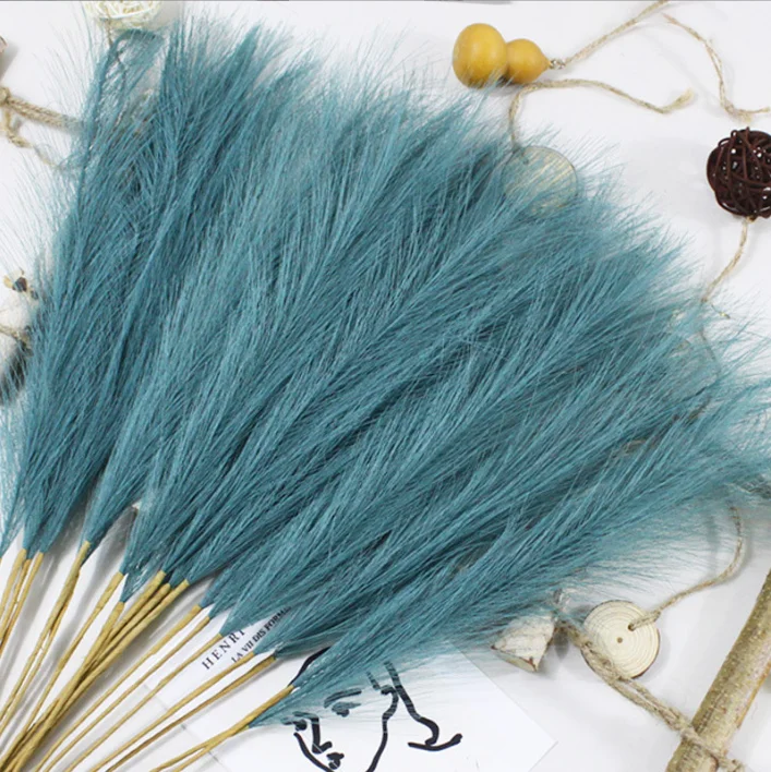 Wedding Faux Natural White Artificial Pampas Grass Artificial Flowers For Home Decoration