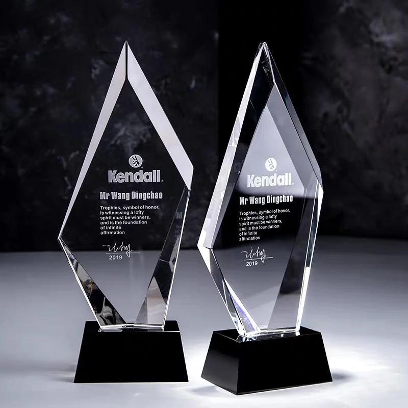 Хит продаж хрустальный трофей Honor of crystal с логотипом на заказ оптовая продажа K9 пустые кубики Хрустальная восьмиугольная награда