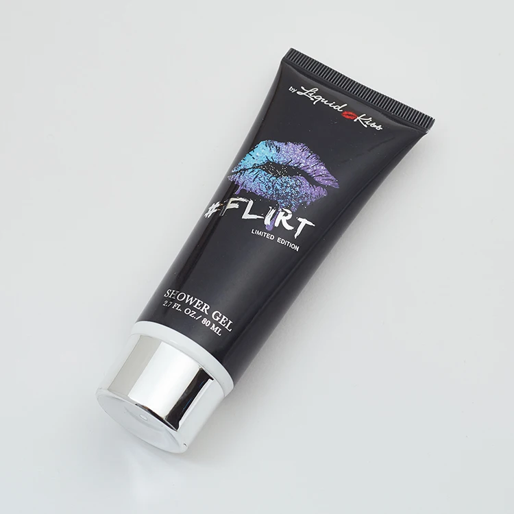 100ml 3.3oz Empty Matte Black Soft Tubes Refillable Plastic Lotion Squeeze Cosmetic Packaging Cream Tube Flip Lids Container