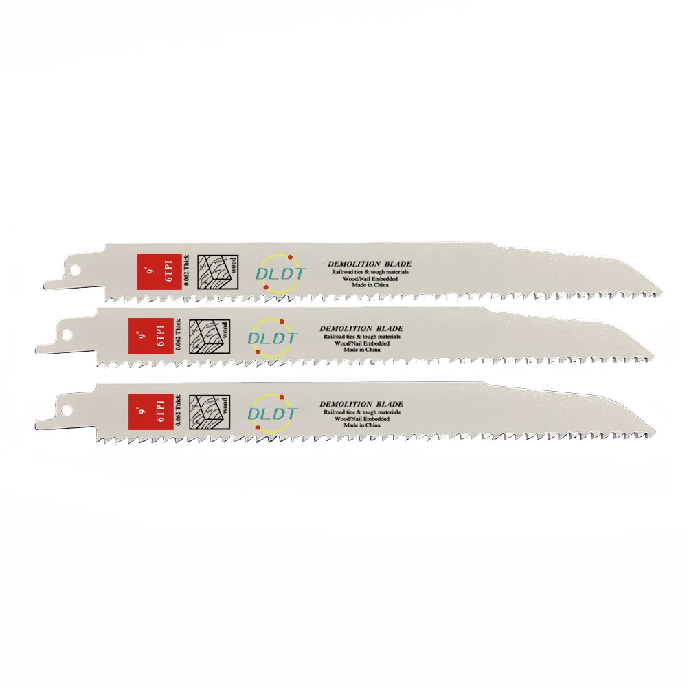 Hard Wood Cutting Saw Blades M42 Bi-metal Reciprocating Saw Blades For Wood With Nails