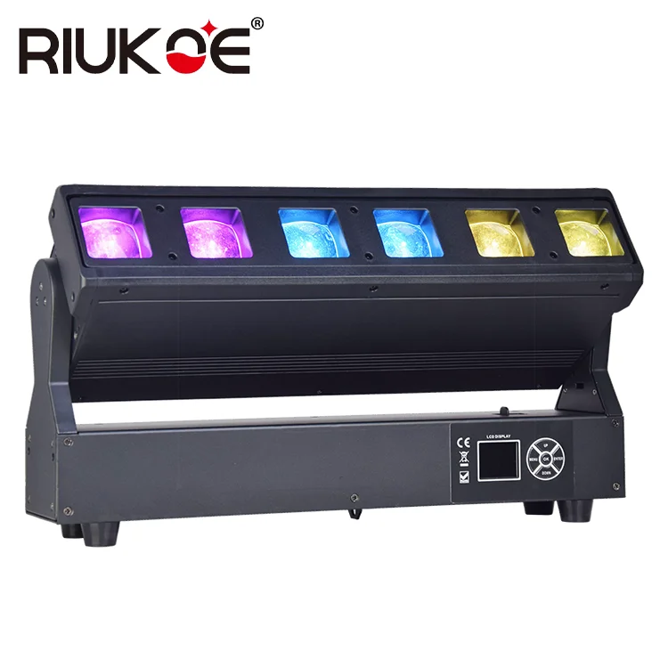 Сценическое Освещение Dj DMX 40 Вт Quad Rgbw 4 в 1 Пиксельная головка 6x40 Вт лучевой зум бар светодиодные движущиеся огни