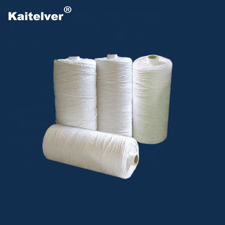 
Stainless steel wire & fiberglass reinforcement refractory fireproof ceramic fiber yarn 