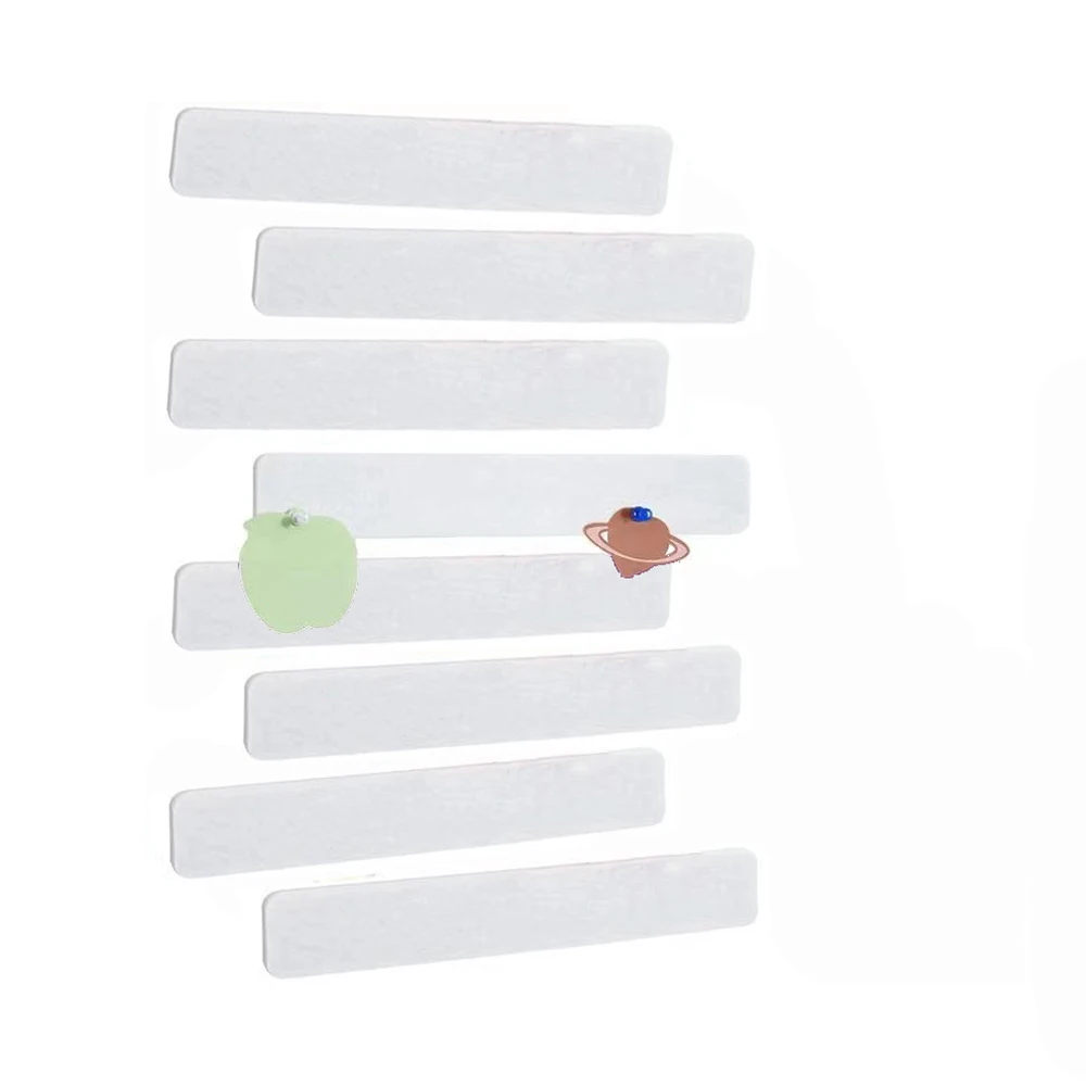8 Pack Felt Pin Board Bar Strips Notice Board Self Adhesive Felt Bulletin Board for Bedrooms Offices Home Wall Decoration