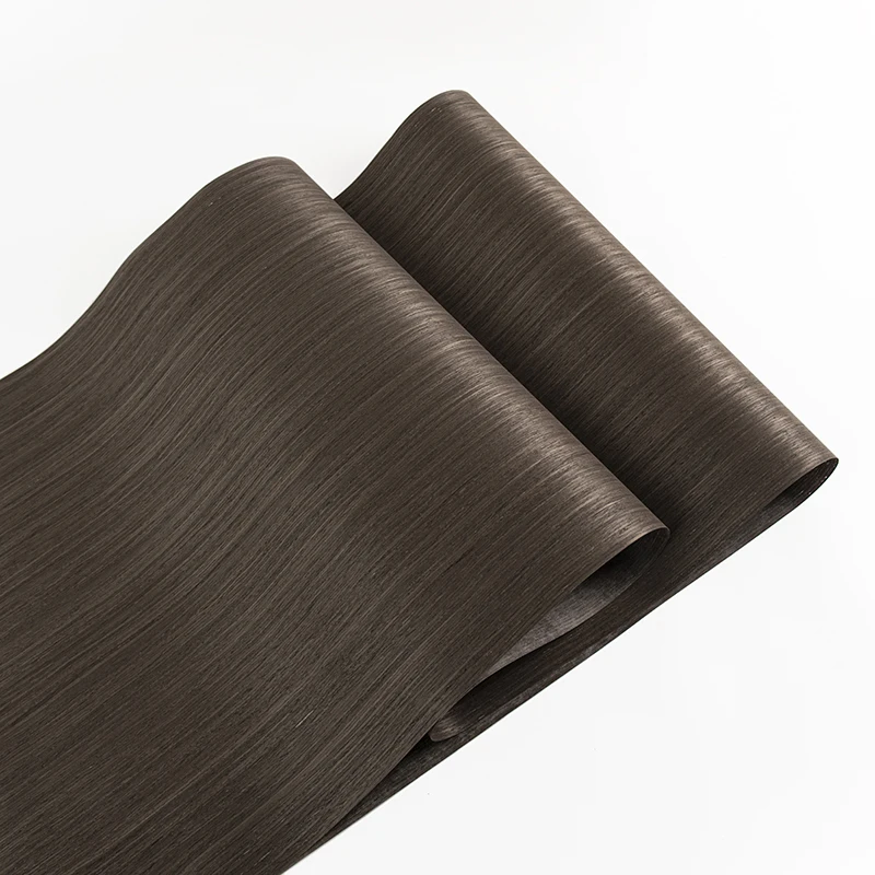 Langsheng New Arrival Oem Black Rubber Wood Panels Wall Decor Interior Veneer Sheet