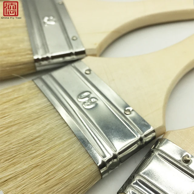 CTBB001 BBQ High quality eco-friendly  double boiled pig bristle barbecue paint brushes