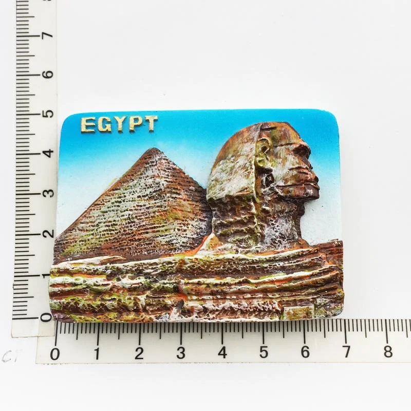 Polyresin Refrigerator Magnets Egyptian Creative Cultural Tourism Memorial Decorative Resin Crafts Magnetic Fridge Magnet