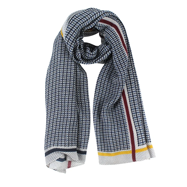 2020 горячий продукт геометрический плед Хаундстут печатных дам длинный платок шарф модный хиджаб шарф мусульманский шарф оптовая продажа