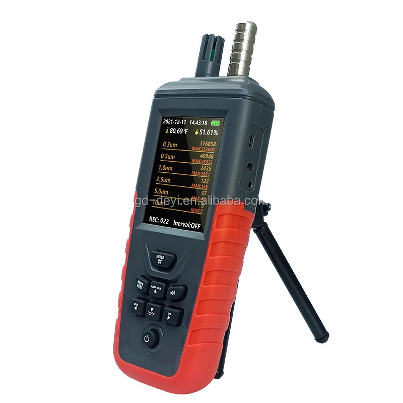 Portable handheld 6channel laser dust air cleanroom airborne particle counter price tc8200