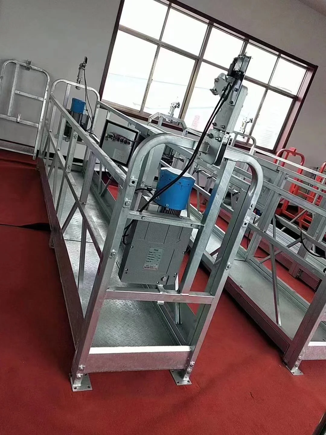 Aluminum alloy 5m 6m 7.5m electric 250 kg 500kg 630kg 800kg 1000kg suspended power climber swing stage scaffolding platform