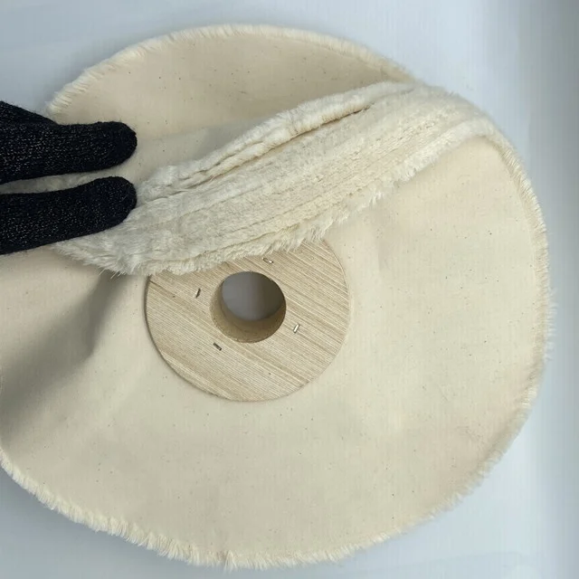 Round Brush cotton 100% natural cotton  for the maker  leather goods and  the leather and shoe  round cotton Brush