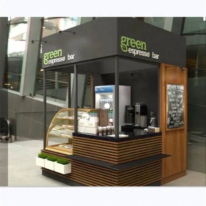 High quality prefab  outdoor store kiosk for selling food
