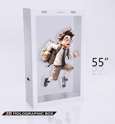 Крытый сенсорный экран рекламная витрина 3d Голограмма коробка 32 дюймов прозрачный ЖК-дисплей