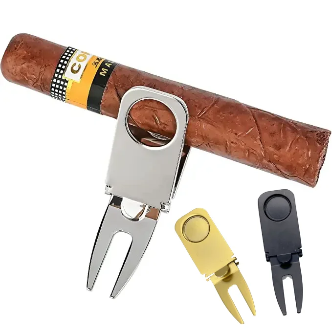 Magnetic Cigar Holder Golf Divot Fixer Tool Portable Cart Multipurpose Accessories Rest