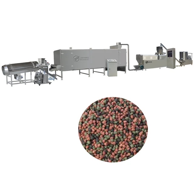 Fish Food Floating Sinking Fish Food Machine Extruder Diesel Engine Floating Fish Feed Meal Pellet Production Line