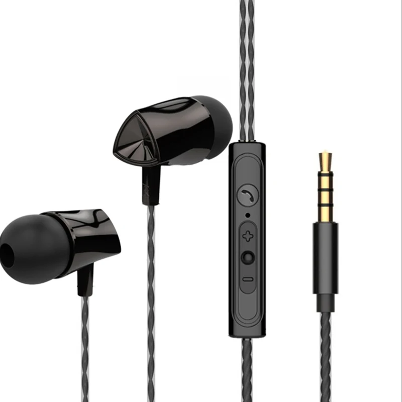 Popular Overseas Fashion Earphone Amazon Hot Selling Noise Cancelling Earphone 3.5mm Wired Music Mobile Headset Headphone