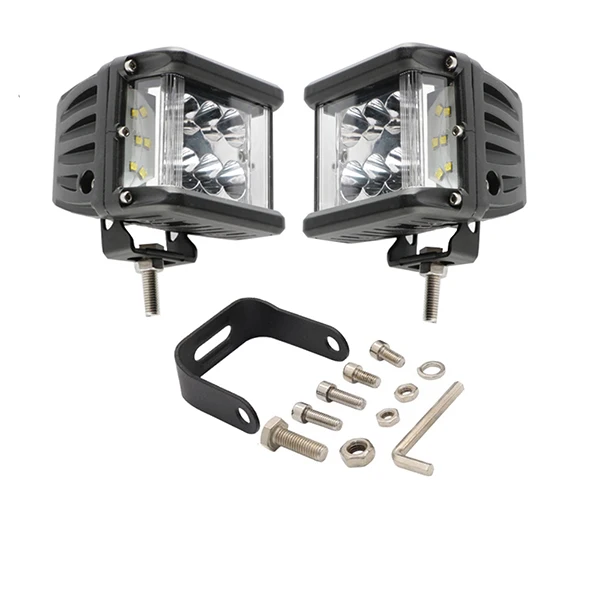 36W side shooter driving light for Off road 4wd 4x4 Motorcycle bike led headlights wholesale camper ute with flashing beam