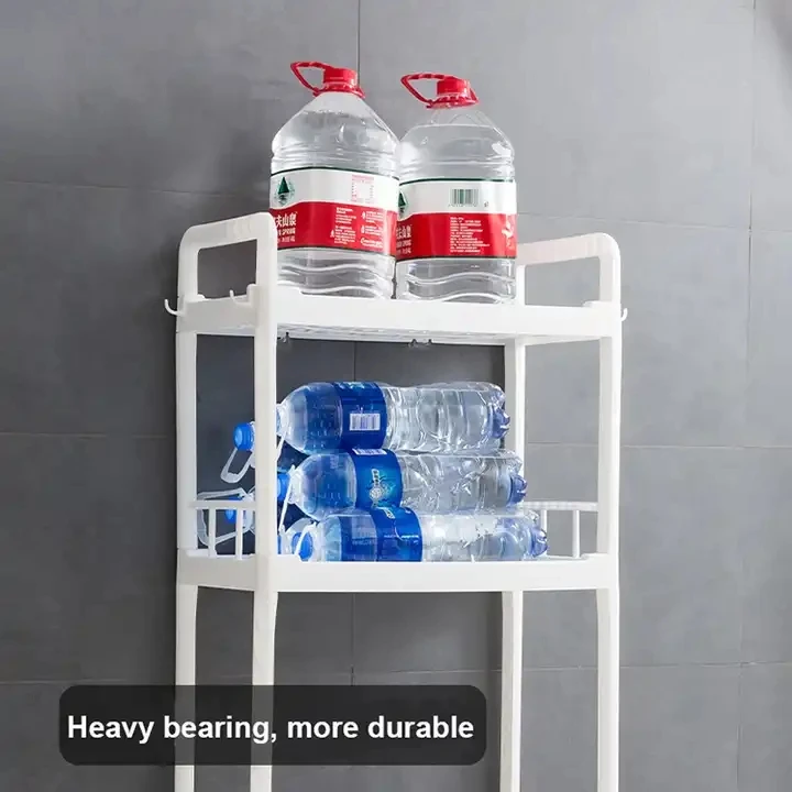 Custom design Bathroom Corner Stand Storage Organizer Accessories 2 Shelf Bathroom Space Saver over The Toilet Rack