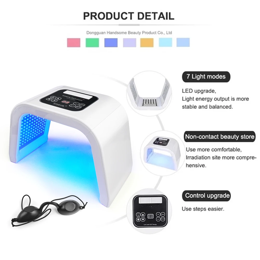 7 Colors Acne LED Light Therapy Factory Price Acne LED Light Therapy Beauty Salon Use Acne LED Light Therapy