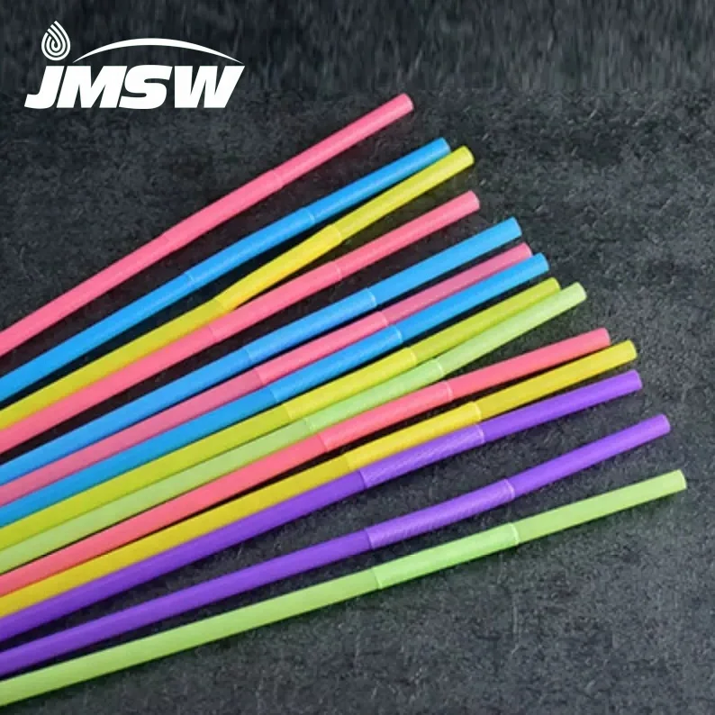 Colorful Biodegradable and Compostable Bent PLA Straw With printing