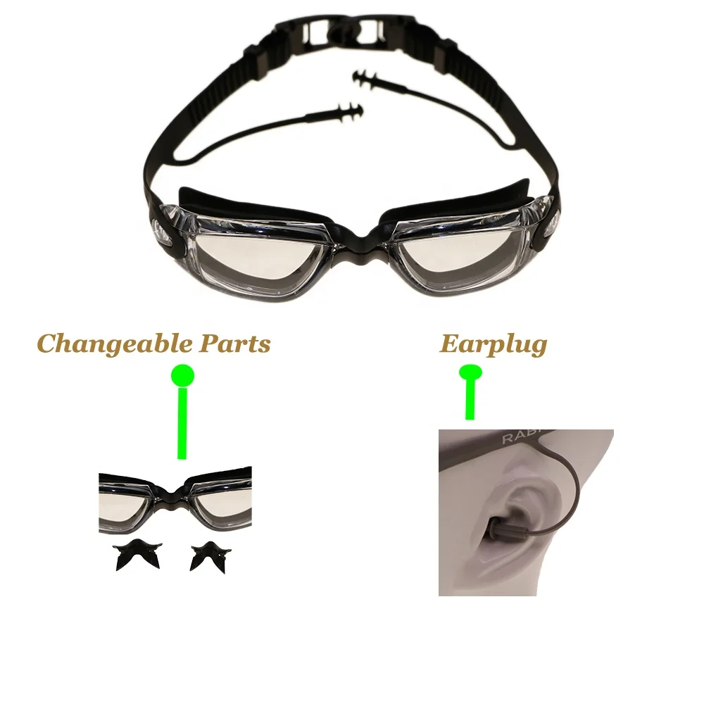 Best Price  Swimming Goggles  Silicone Swim Goggles Anti Fog Anti UV