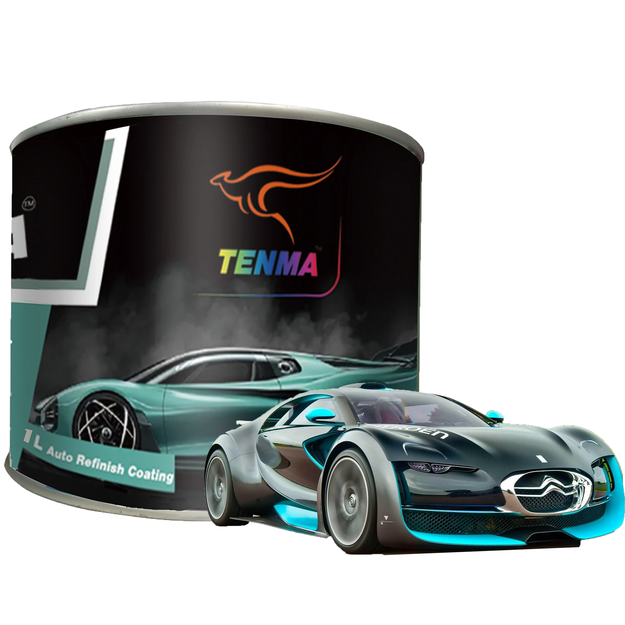 2K Car Acrylic Lacquer Automotive Paint Base Color Top Coating TENMA