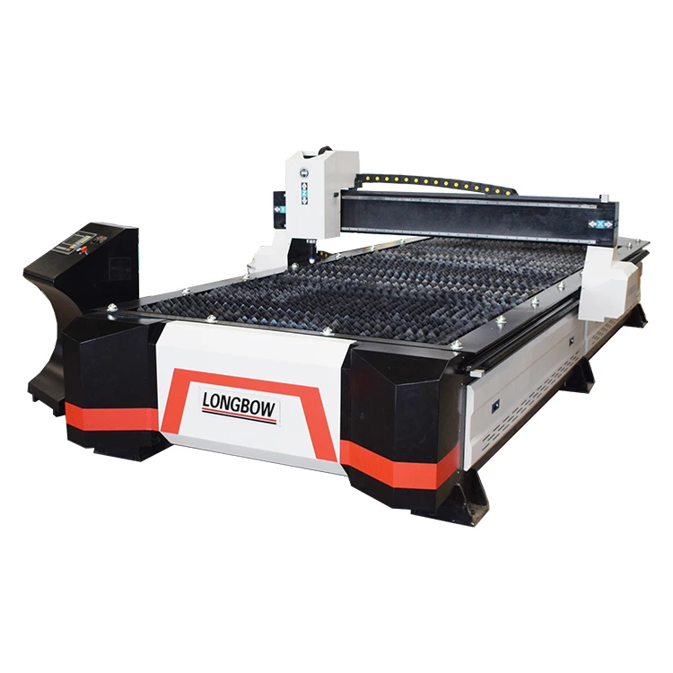low price 1325 table type sheet metal cnc plasma cutter cutting machine with huayuan power supply