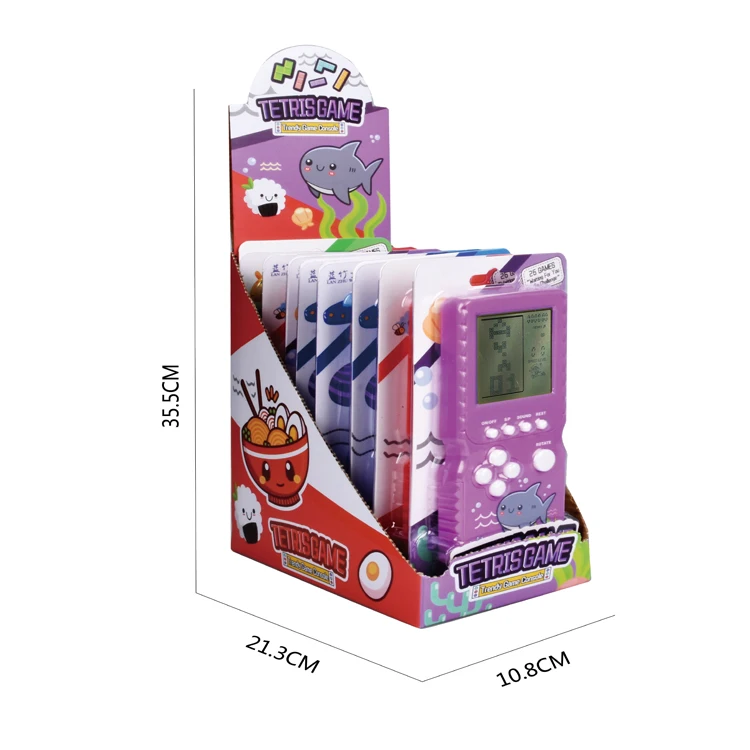 Classic Straight Board Russia Brick Handheld Game Players Educational Toys For Kids