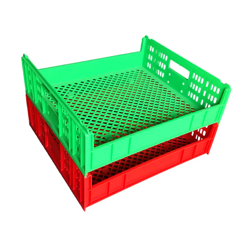 Plastic HDPE Used Food Grade Stackable Moving Crate foldable small Plastic Transport Stackable Storage Crate For Bread