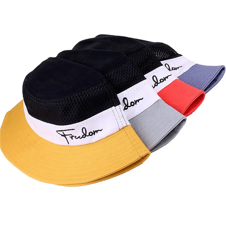 Summer Kids Fishing Hat Breathable Mesh Cotton Sun Protection Children Bucket Hat