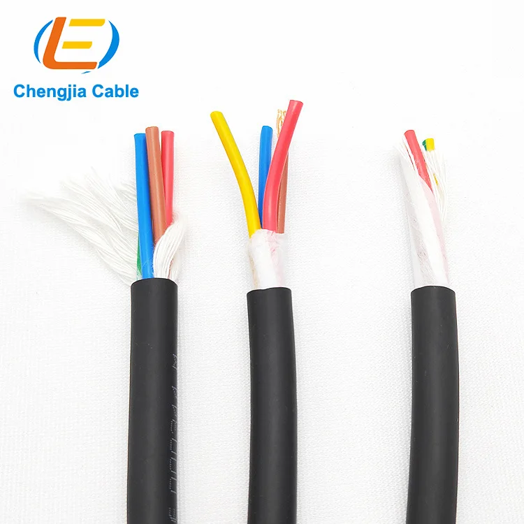 4X0.5, 4x0.75, 4x1,4x1.5, 4X2.5,4X4,Double Shielded, VFD Motor Supply Cable Robot Cables Shielded EMI Preferred Motor Power