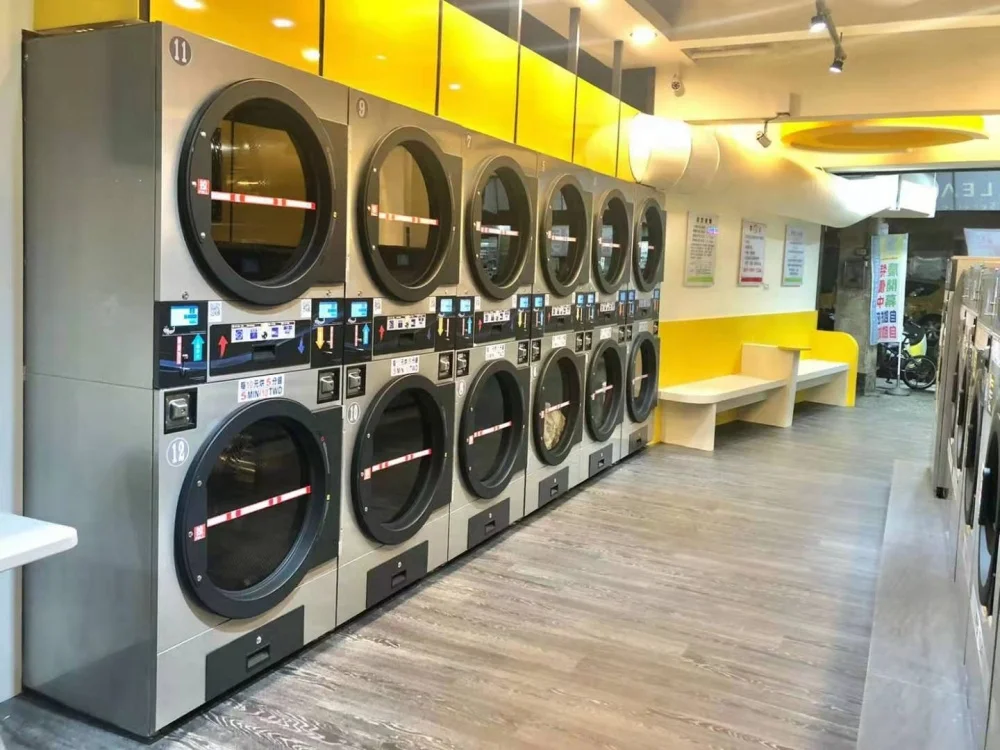 Professional 15kg Front-Load Commercial Coin Operated Fully Automatic Laundry Washer and Dryer Combo Washing Machines