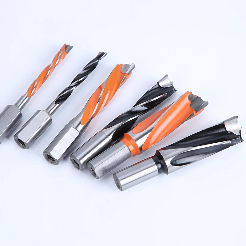 Arden 10mm tipped dowel drill bits wood left and right rotary hole drill bits woodworking carbide hole router bit