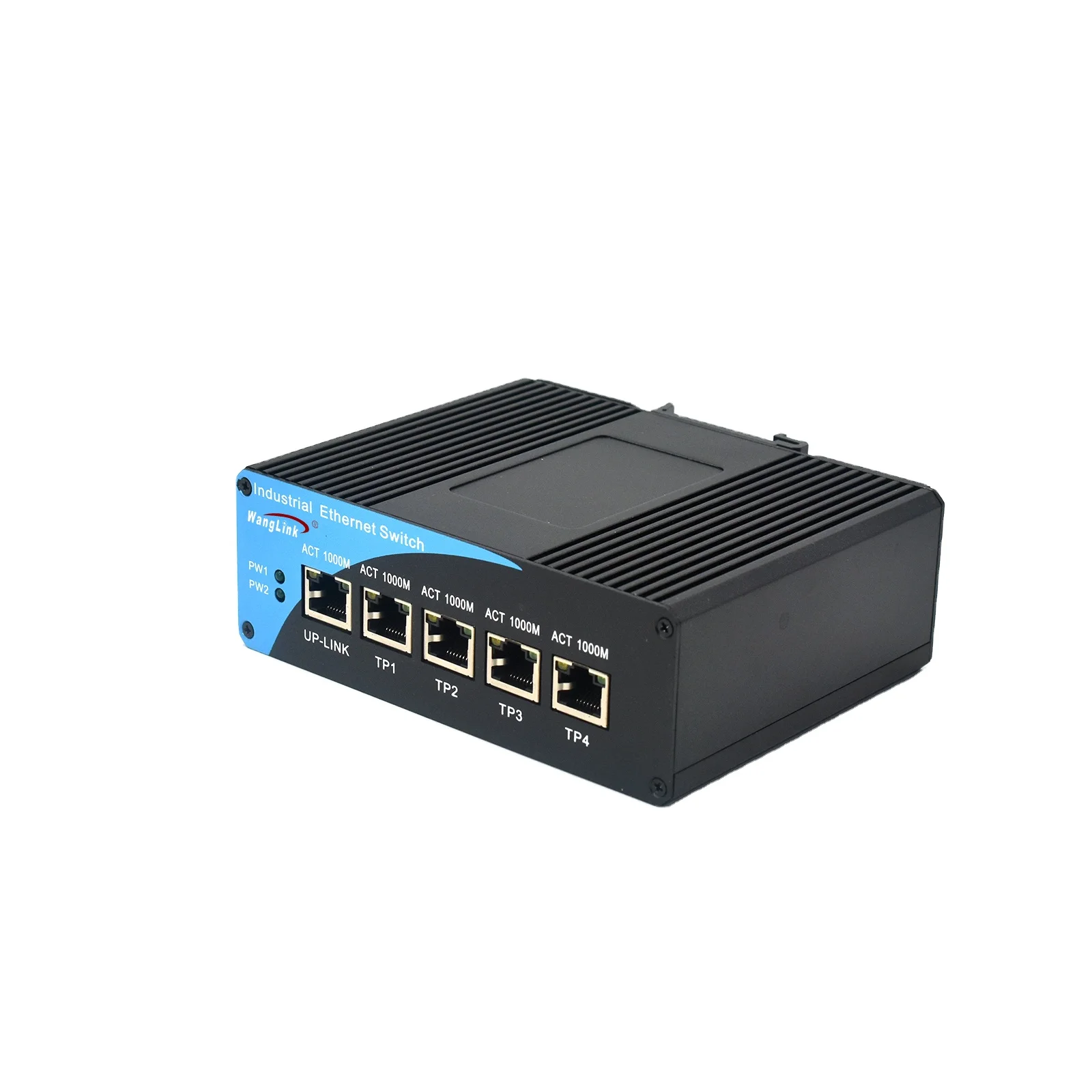 Wanglink Industrial Ethernet Switch 4 10/100M Ports+1 FE RJ45 Uplink Port Network Switches for CCTV Camera