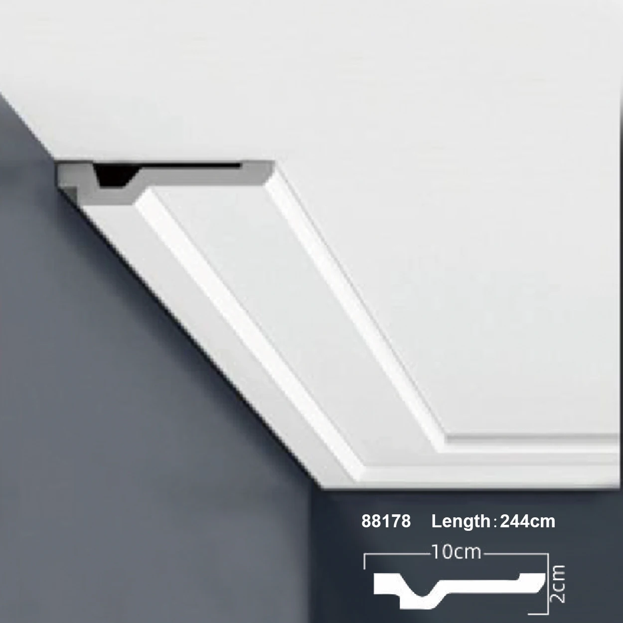 Auuan European Luxury Craft PS Moulding Ceiling Cornice for Home Decoration pu cornice malaysia