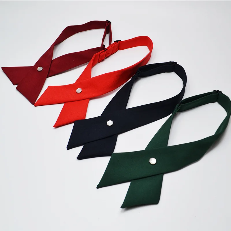 
 Регулируемый галстук-бабочка Jk Girl, однотонный галстук-бабочка для студенческого блока, шейный галстук-бабочка для знаменитостей, простой галстук-бабочка  