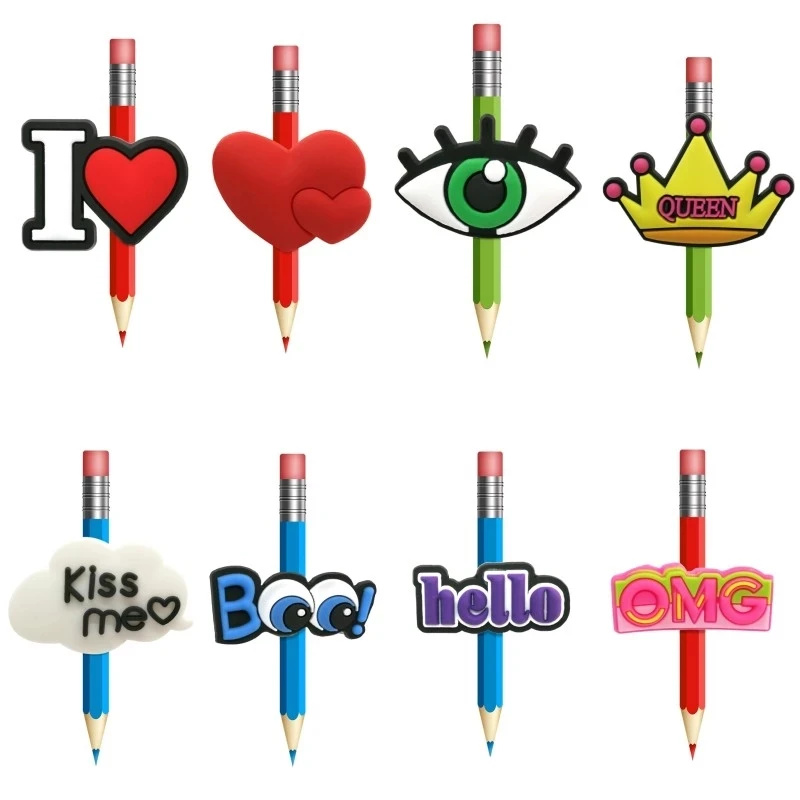 Wholesale Custom design capsule promotional gifts soft PVC kids pen topper, animal pencil topper