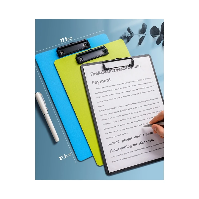 Office School Stationery Durable And High Quality Black Clipboard Clamp With Storage