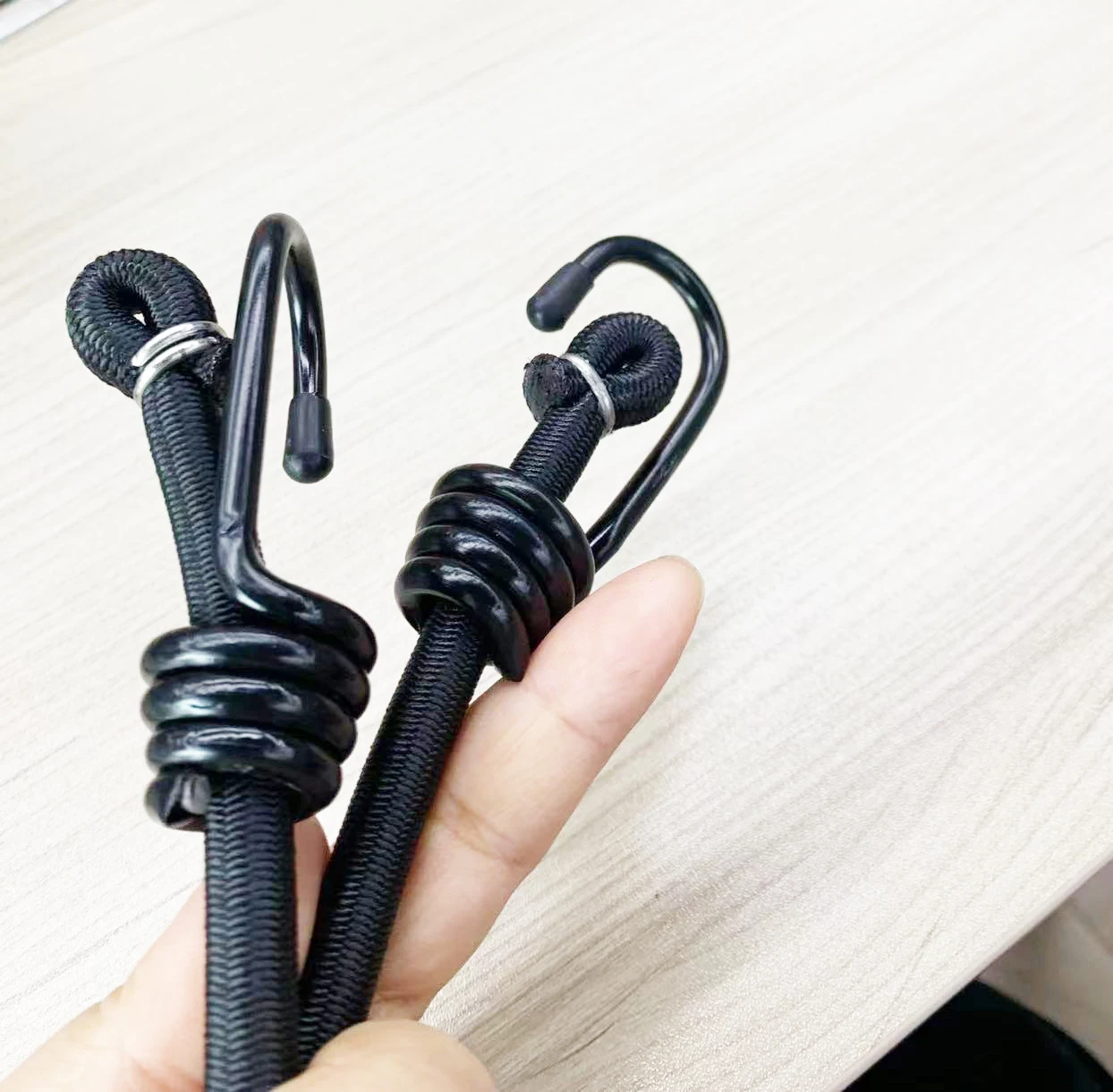 wholesale bungee cord tie down luggage rubber elastic cord with hooks