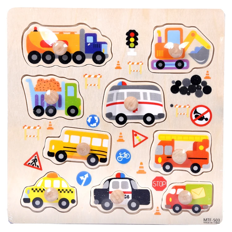 Wooden Hand Animal Puzzles Board Shape Match Toys Developmental Educational Games Custom Toy for Kids Cartoon Unisex OEM Logo