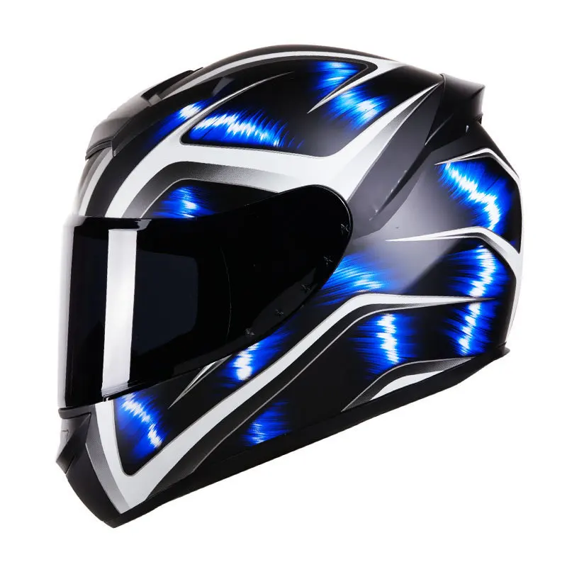 DOT ECE R22.05 Approved Motorbike Helmet lens changeable Casco De Moto Inteligente Go-kartingfull face Motorcycle Helmet